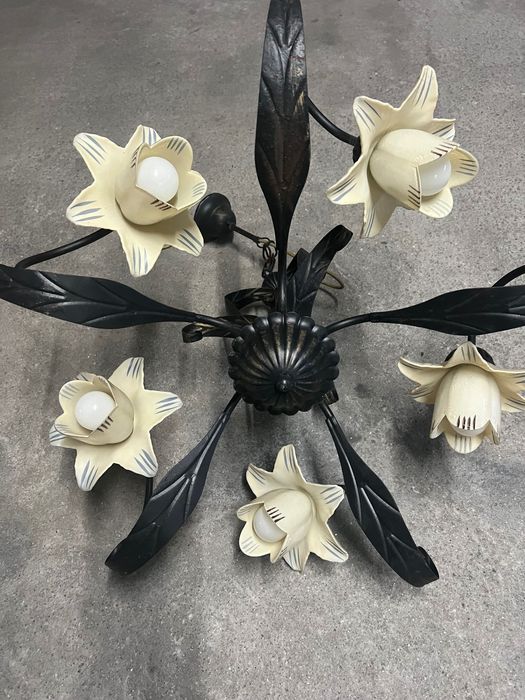 Candeeiro sala ou quarto com flores64730215119873124