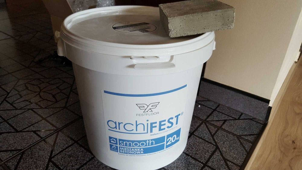 archiFEST SMOOTH beton architektoniczny 20kg (zostało min. 17) szary