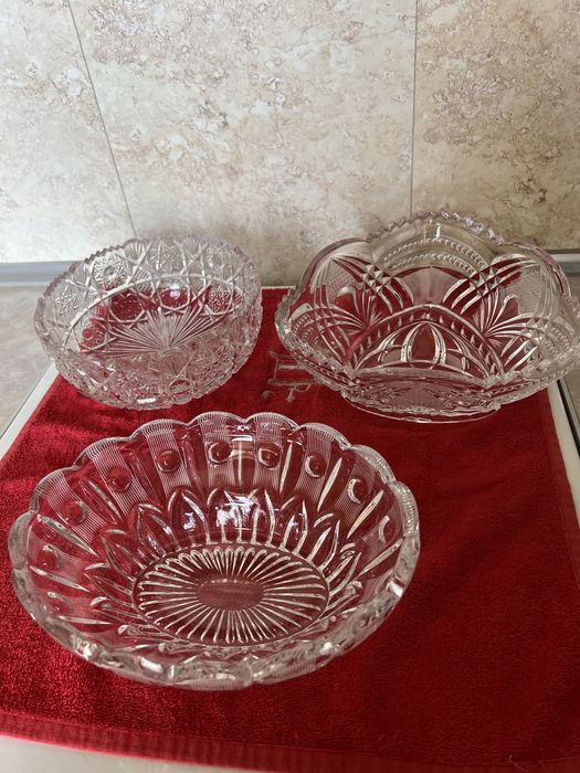 ВИНТАЖ. СССР. Хрустальные салатницы, конфетницы, фруктовницы