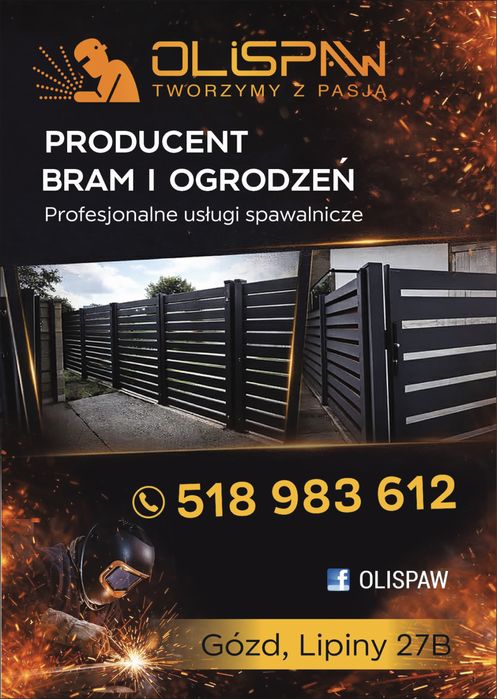 Uslugi spawalnicze . Ogrodzenia , schody , balustrady , OLISPAW