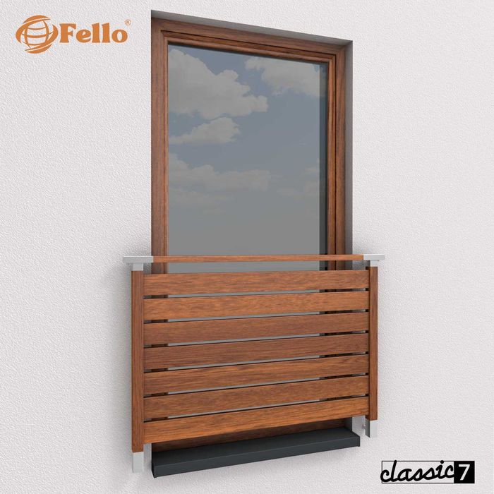 Balustrada francuska balkon barierka dekor drewna okienna poręcz