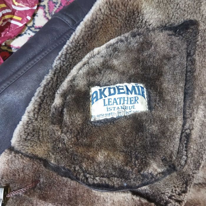 Кожаная большая Турецкая дублёнка на меху 60 размер. Akdemir Leather