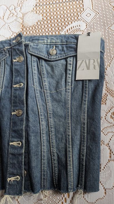 Gorset jeansowy Zara