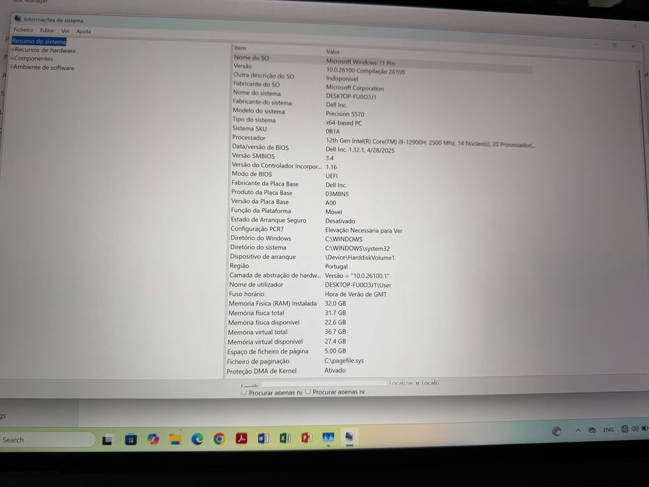 Dell Precision 5570 15-inch (2022) - Core i9 - Gen 12 (H) - 32GB