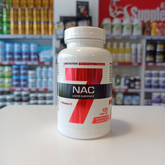 7Nutrition NAC 120kaps N-acetylo L-cysteina Zdrowa Wątroba