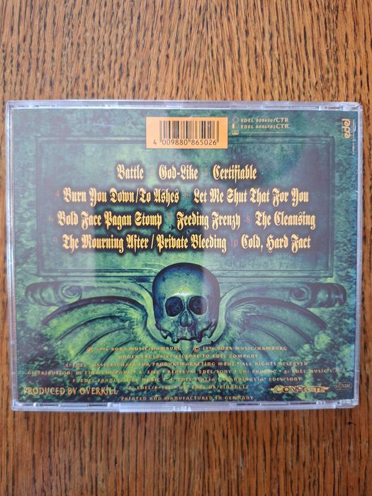 Overkill - The Killing Kind CD 1996 Concrete