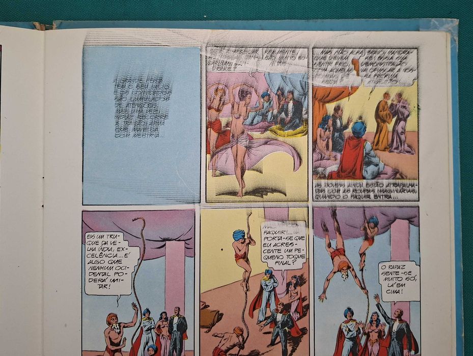 BD Mandrake No País dos Faquires, A.P.R., com defeitos impressão, 1979