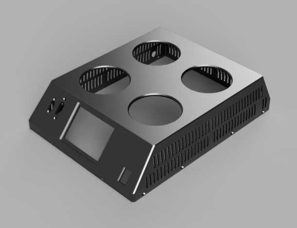 Корпус для электронной нагрузки Atorch DL24 4 модуля. 600Вт.