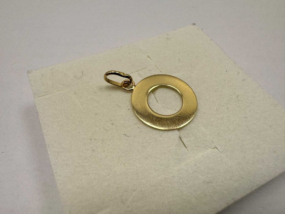 złota zawieszka kółko 585 próba