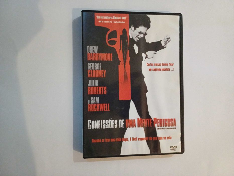 DVD Confissões de uma mente perigosa, George Clooney, c Drew Barrymore