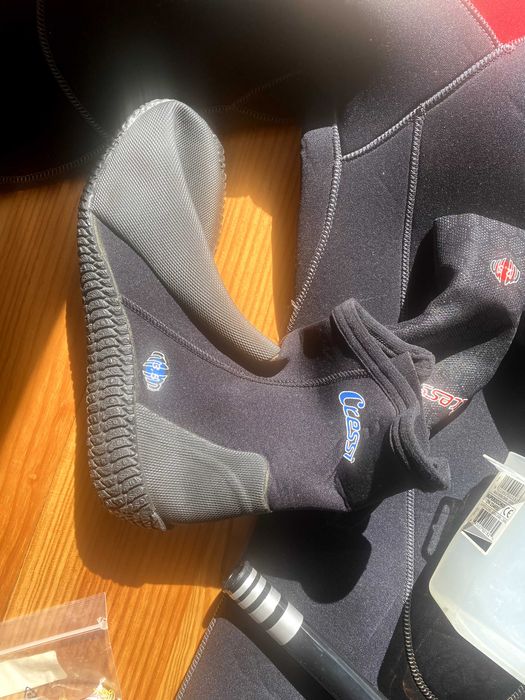 Equipamento de mergulho (usado 1x)