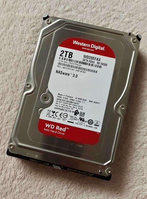 Dysk WD Red 2 TB WD20EFAX - 100% sprawny.