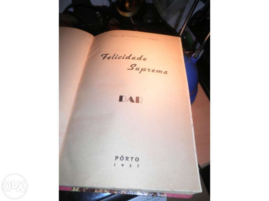 Livro antigo " Felicidade suprema--Dar"