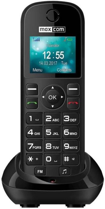 Telefone s/ Fios p/ Cartão SIM MM35D (Preto) - MAXCOM
