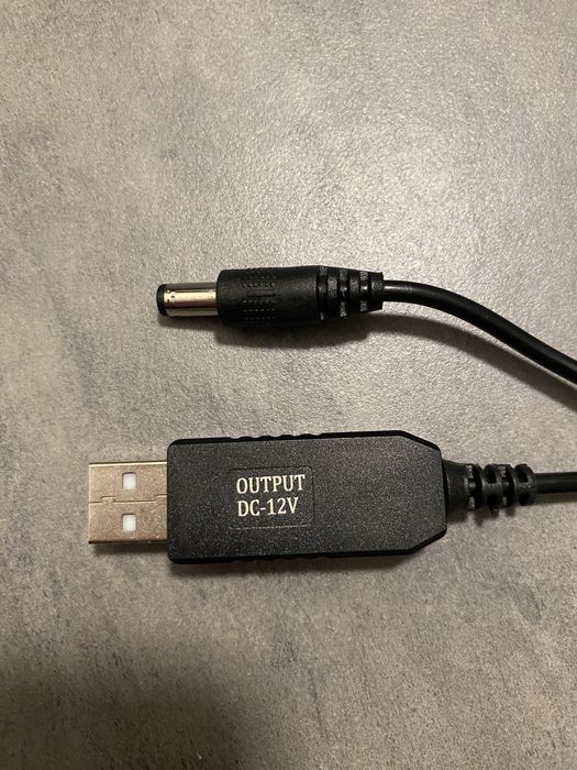 Кабель USB DC для роутера с платой повышения напряжения с 5V до 12V-1A
