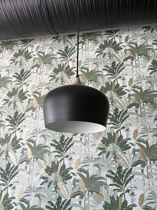 Candeeiro Crock metálico na cor Preto