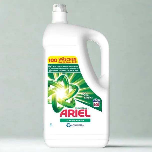 Ariel żel uniwersalny + do białego 100 prań  - 5 L