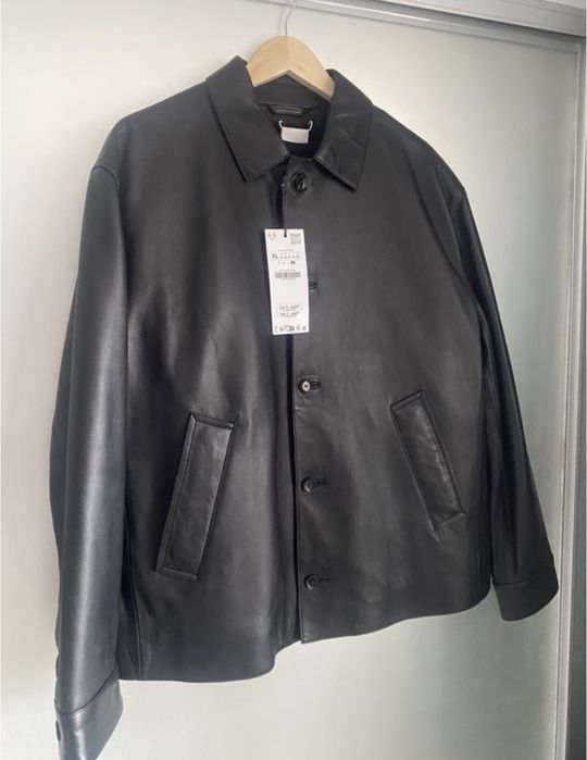 Кожаная куртка Zara man leather collection