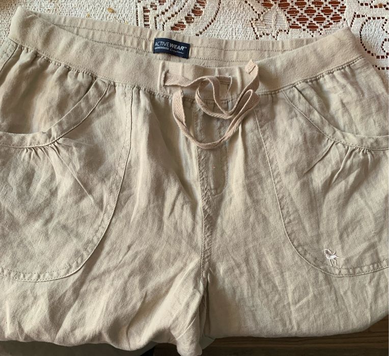 Damskie luźne spodnie Len 36/38