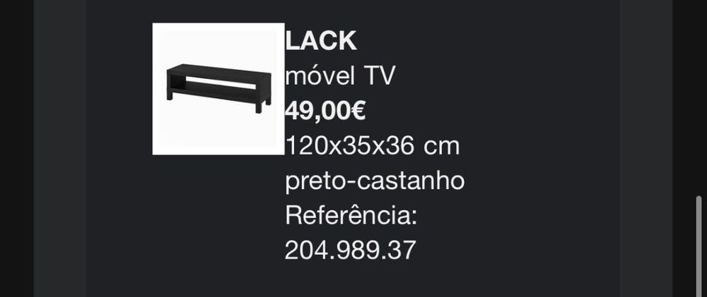 Móvel TV Lack IKEA