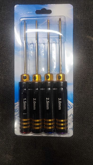 Набор шестигранных отверток с титановым покрытием для FPV дронов