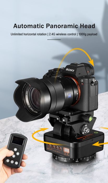 Cabeça Motorizada e panorâmica Zifon YT-1000 com comando p/ Dslr NOVO