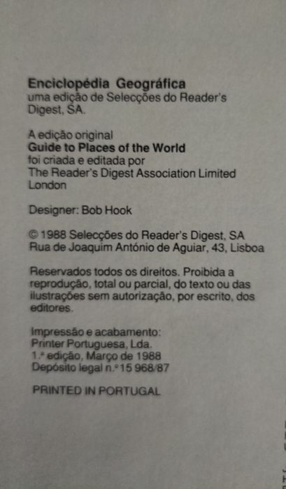 Enciclopédia Geográfica. Seleções do Reader’s Digest (1988)