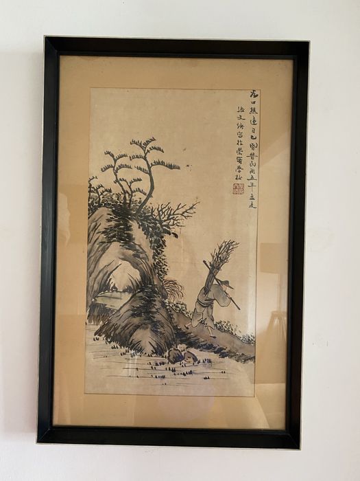 Quadro vintage com moldura