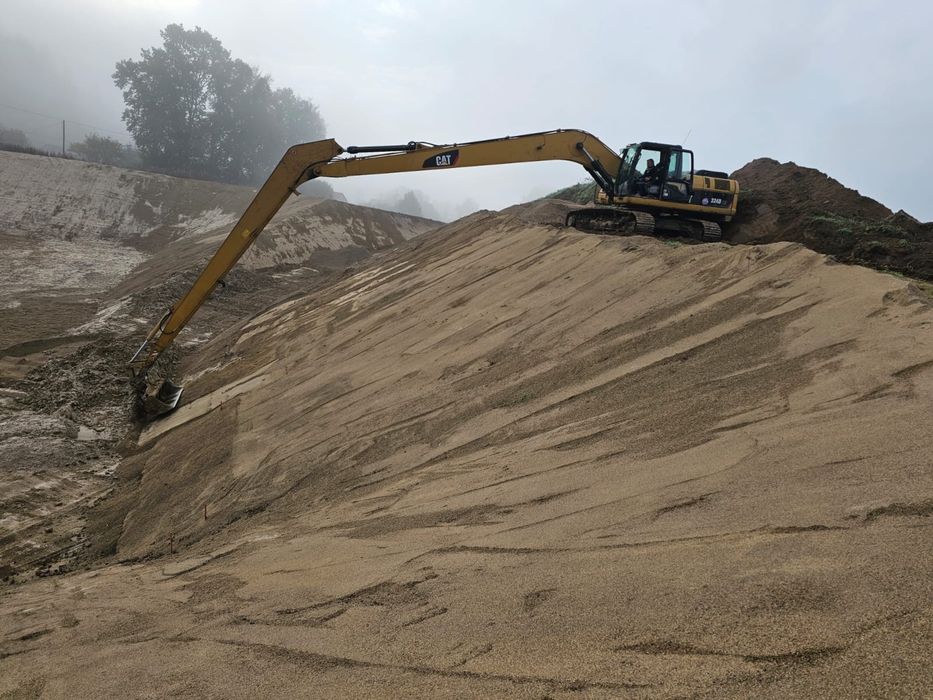 Koparka Long Reach Liebherr Długie ramię wynajem