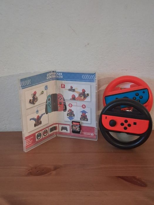 “Nintendo Switch Completa + Mario Kart + acessórios — 250€”