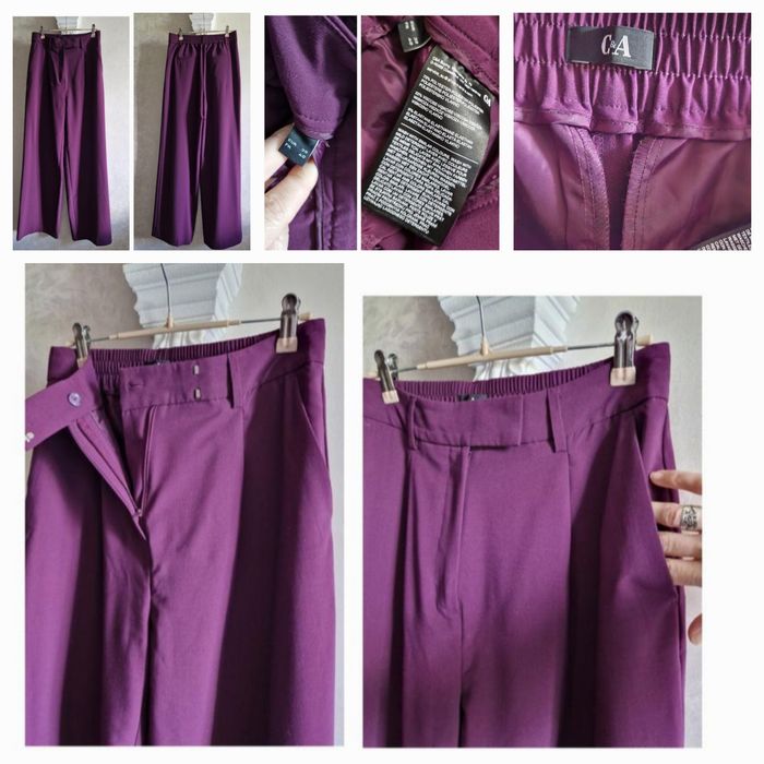 Брюки штаны лен Zara широкие палаццо