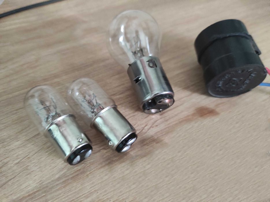 Лампи 48в/55в на електро скутер ba15s(1157)/ba20d/T10