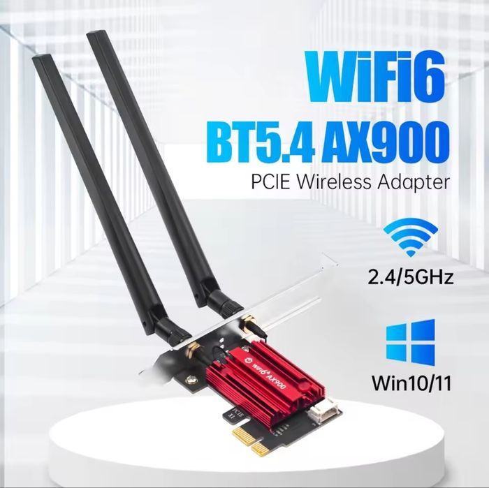 Wi-Fi 6 адаптер FENVI AX900 для ПК PCI-E + Bluetooth 5.4