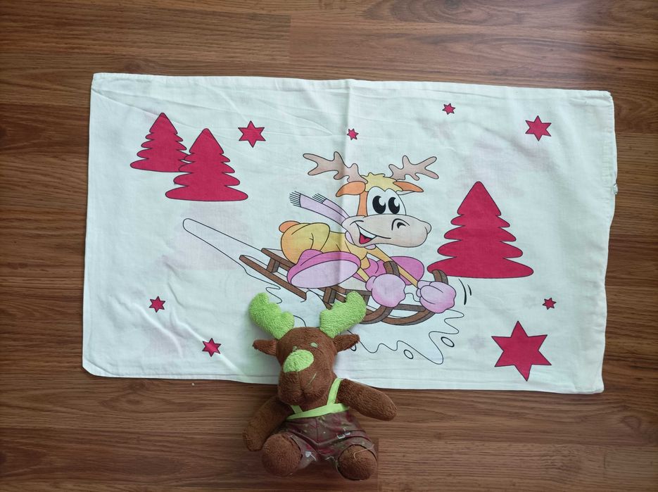 Pościel dziecięca Renifer + maskotka