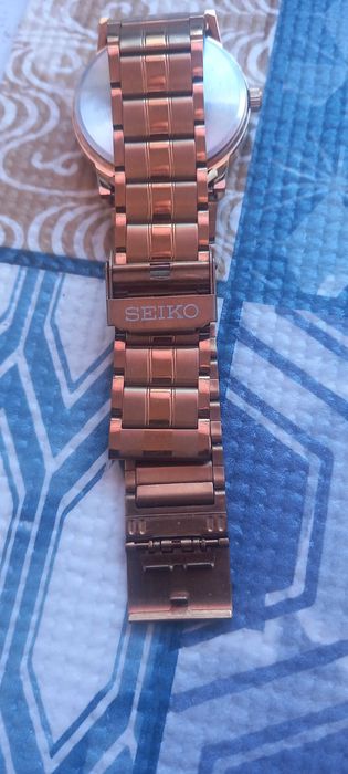 Relógio Seiko Quartz Dourado Original Como Novo