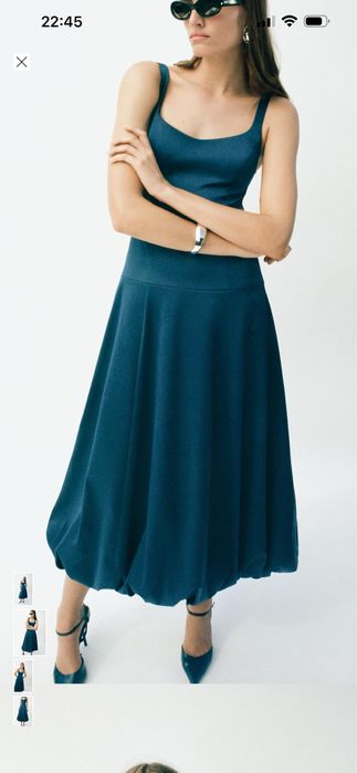 Сукня zara атлас