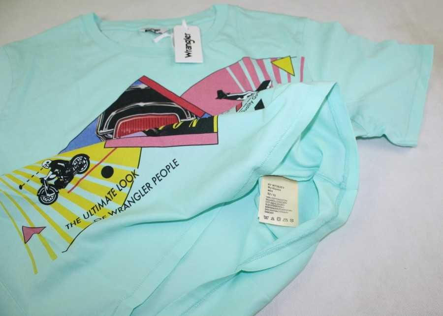 Koszulka Wrangler damska krótka t-shiert W7382EVWD nowa oryg. - roz. L