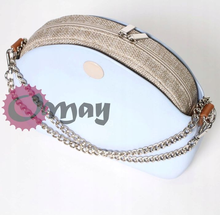 Naturalny organizer do OBAG MOON LIGHT beż hummus 2 kieszenie OMAY