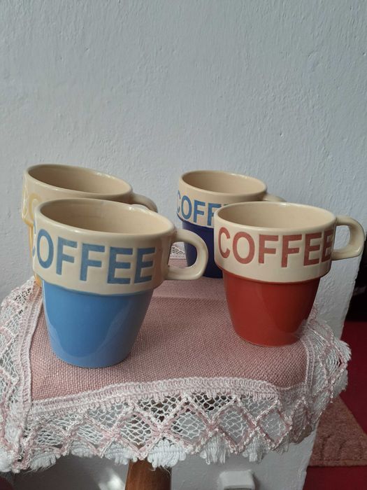 Kubki porcelit z logo  coffee