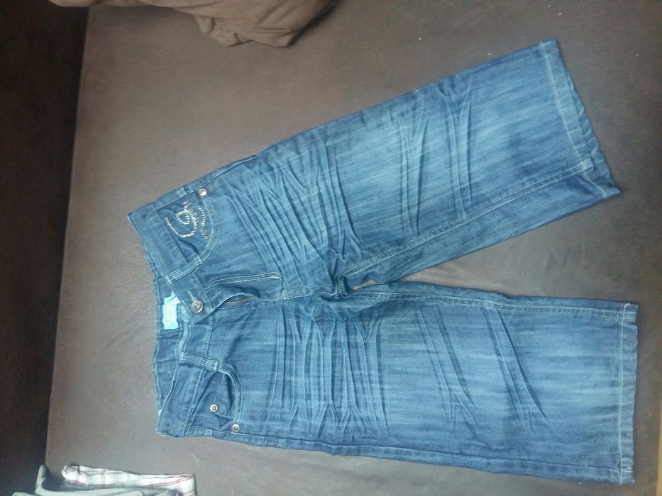 SUPER krótkie spodenki dżinsowe 140/146
