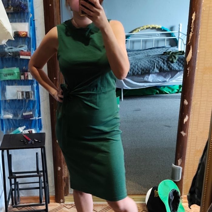 Плаття Mango fertina M L Зелене міді