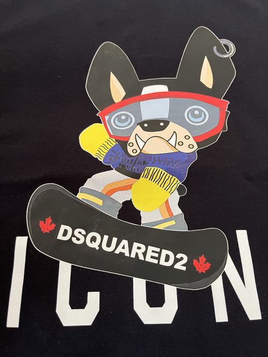 NOWA koszulka Dsquared 2 t-shirt D2 pies deskorolka L
