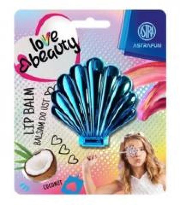 Balsam do ust Shell XL kokos ASTRAFUN blister,122x148 mm