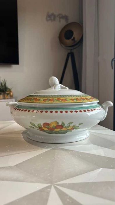 Terrina Vista Alegre Vila Franca em Porcelana – Excelente Estado