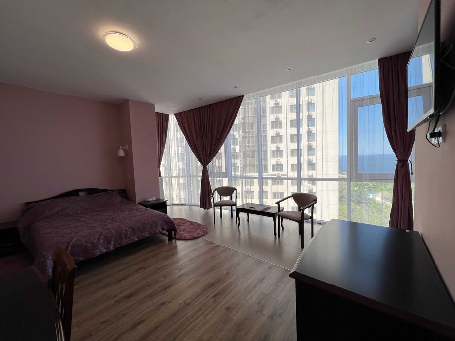 Аренда 3 комнатной квартиры в Аркадии с панорамой моря ЖК Гагаринплаза