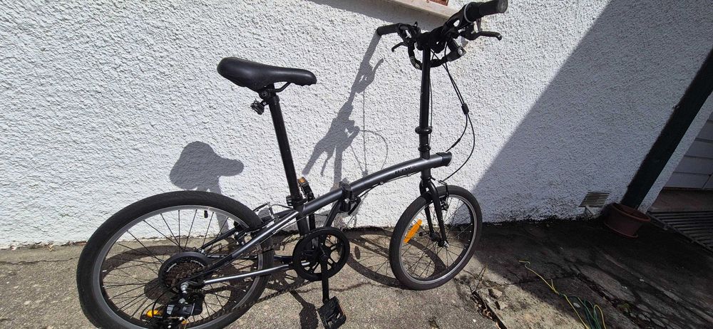 Bicicleta dobrável B'Twin Tilt 20" — alumínio, 6 velocidades Shimano