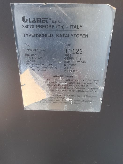 Piecyk gazowy na butlę