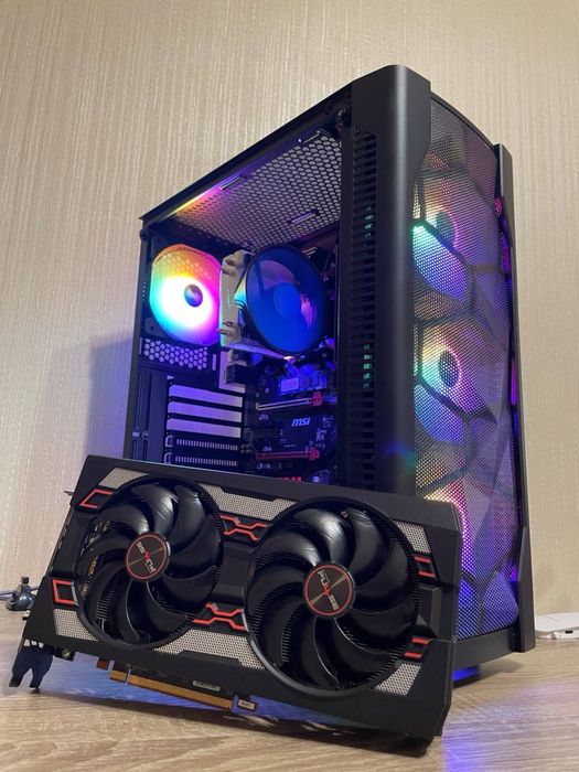 Игровой ПК, компьютер для игор ryzen 5, rx5600xt, ddr4 16gb, 500w