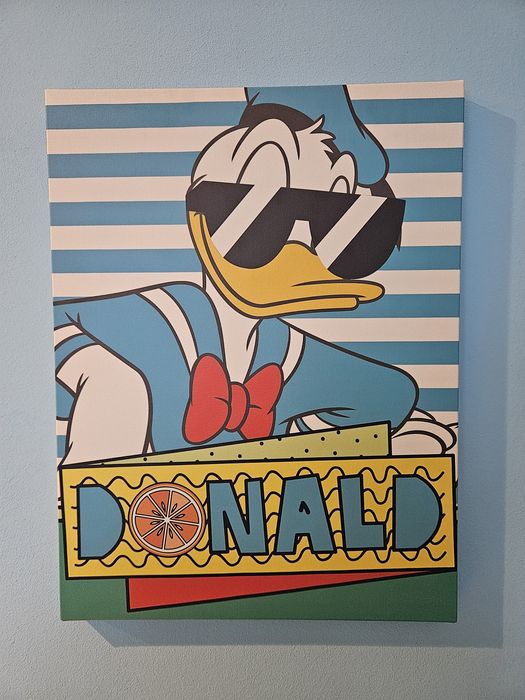 2 Obrazy Disney Donald i Mickey Mouse 32x42 2 szt