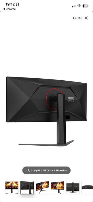 Monitor Gaming AOC CU34G4 – 34” UWQHD 180Hz – Excelente Estado